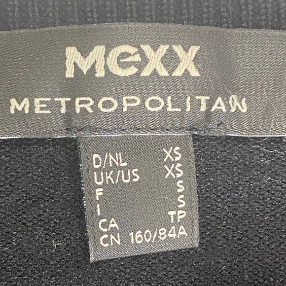 MEXX METROPOLITAN Floral Black Art To Wear Viscose 3/4 Sleeves Cardigan XS EUC - Picture 14 of 16